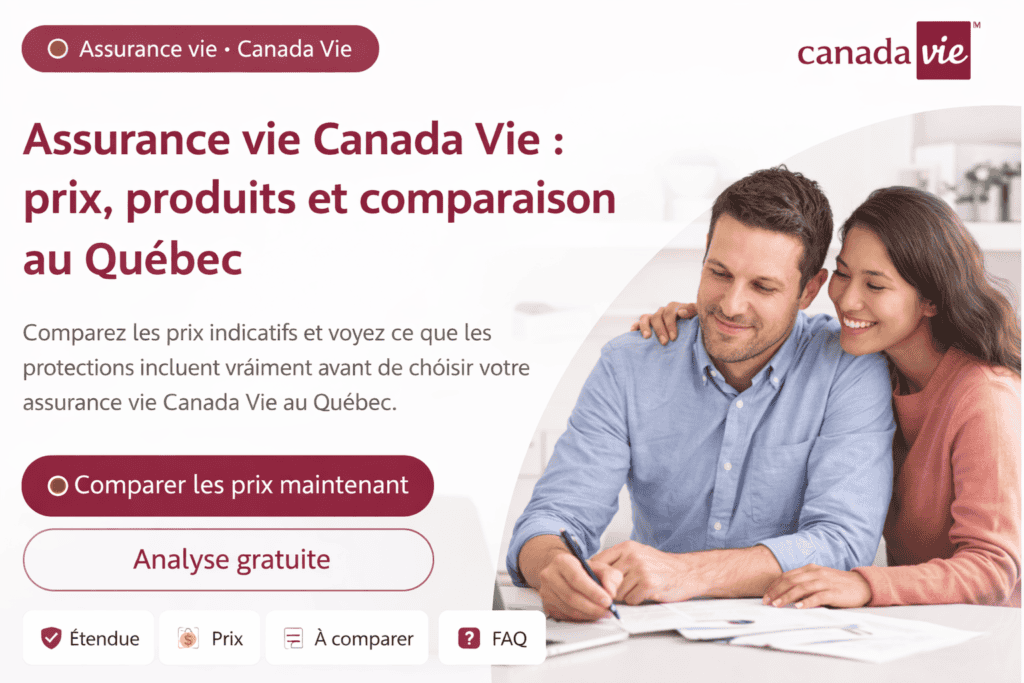 assurance vie Canada Vie prix